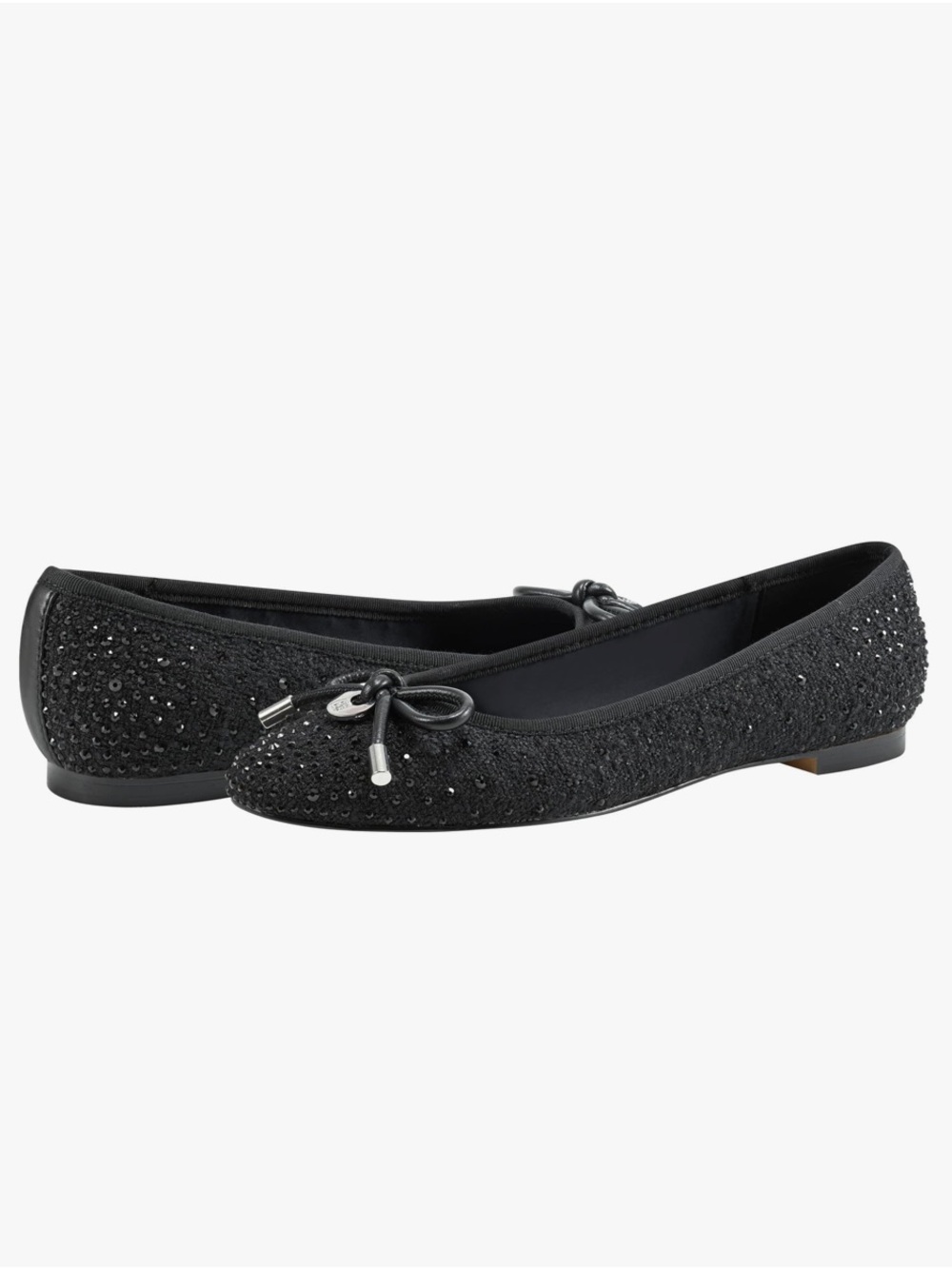 Bandolino Women's Black Sparkly Payly Ballet Flats NWOT size 9M